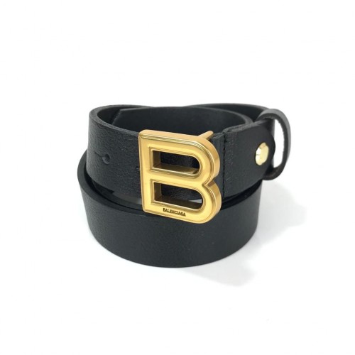 BALENCİAGA HOURGLASS BELT HAKİKİ DERİ BAYAN KEMER SİYAH