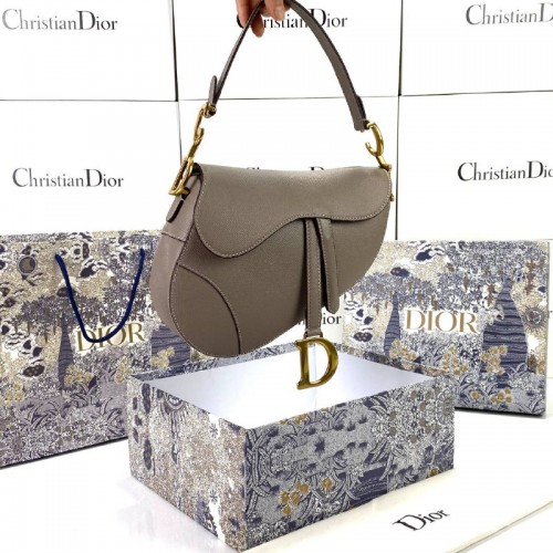 CHRİSTİAN DİOR SADDLE CALFSKİN BAG VİZON EPSON DERİ