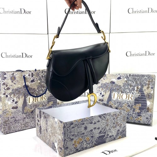 CHRİSTİAN DİOR SADDLE CALFSKİN BAG SİYAH
