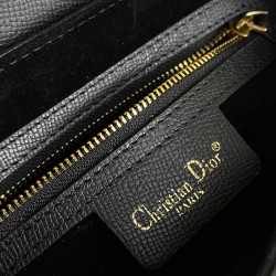 CHRİSTİAN DİOR SADDLE CALFSKİN BAG SİYAH EPSON DERİ