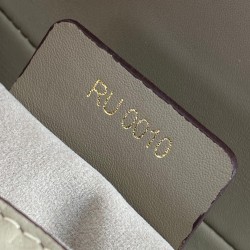 CHRİSTİAN DİOR SADDLE EMBOSSED CALFSKİN BAG VİZON