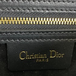 CHRİSTİAN DİOR SADDLE EMBOSSED CALFSKİN BAG SİYAH ALTIN
