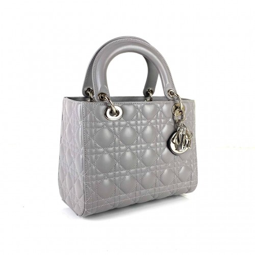 CHRİSTİAN DİOR MEDİUM LADY DİOR BAG GRİ