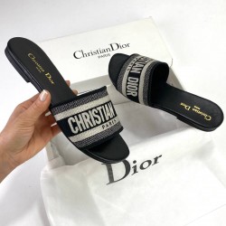CHRİSTİAN DİOR DWAY MULE SANDALS SİYAH