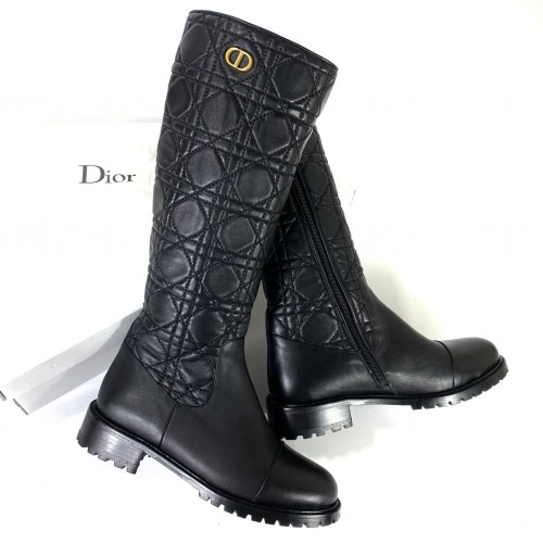 CHRİSTİAN DİOR QUİLTED CANNAGE HİGH BOOTS 
