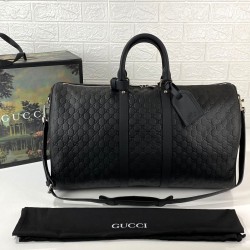 GUCCİ SİGNATURE DUFFLE LEATHER LUGGAGE HAKİKİ DERİ SEYAHAT VALİZİ