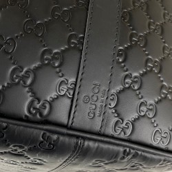 GUCCİ SİGNATURE DUFFLE LEATHER LUGGAGE HAKİKİ DERİ SEYAHAT VALİZİ