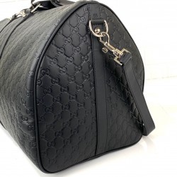GUCCİ SİGNATURE DUFFLE LEATHER LUGGAGE HAKİKİ DERİ SEYAHAT VALİZİ