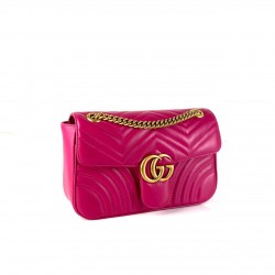 GUCCİ MARMONT HAKİKİ DERİ FUŞYA
