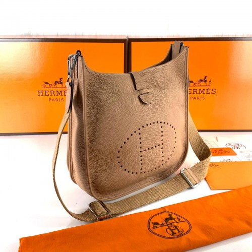 HERMES EVELYNE III PM HAKİKİ DERİ KUM BEJİ