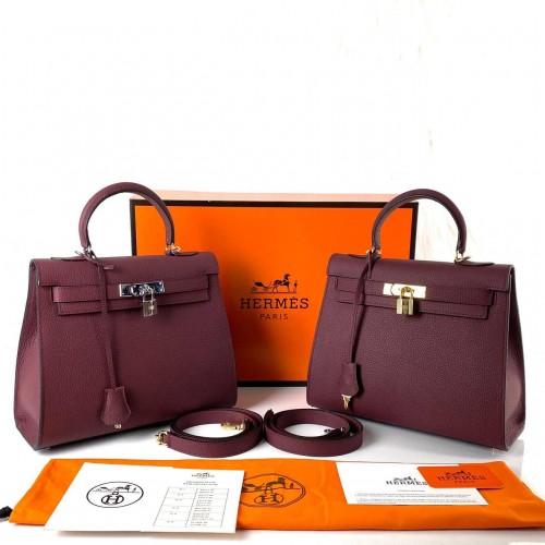 HERMES KELLY 28 BORDO