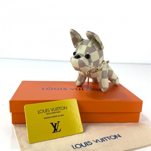 LOUİS VUİTTON DOG CHARM KEYCHAİN AZUR İTHAL ÇANTA SÜSÜ VE AKSESUAR 