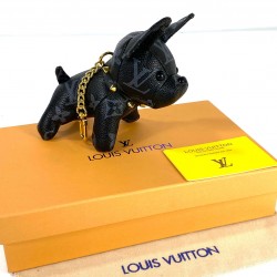 LOUİS VUİTTON DOG CHARM KEYCHAİN MONOGRAM ECLİPSE İTHAL ÇANTA SÜSÜ VE AKSESUAR 