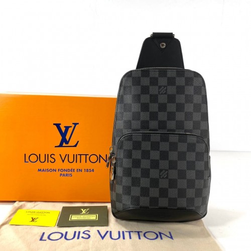 LOUİS VUİTTON AVENUE SLİNG DAMİER GRAPHİTE CANVAS