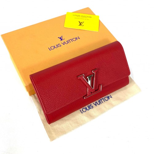 LOUİS VUİTTON CAPUCİNES WALLET KIRMIZI GÜMÜŞ AKSESUAR