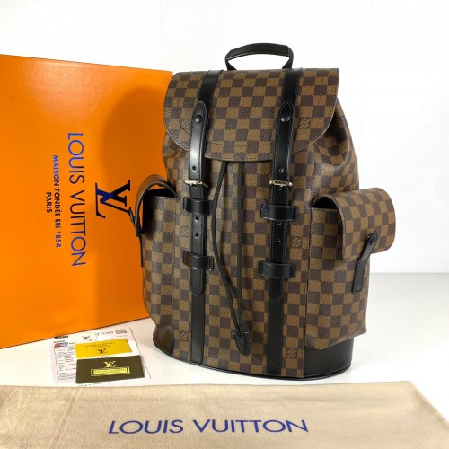 LOUİS VUİTTON CHRİSTOPHER BACKPACK DAMİER EBENE CANVAS