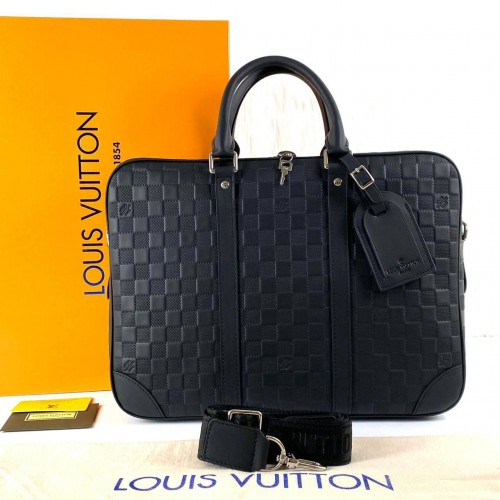 LOUİS VUİTTON PORTE VOYAGE İNFİNİ DAMİER HAKİKİ DERİ EVRAK VE LAPTOP ÇANTASI