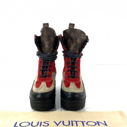 LOUİS VUİTTON LAUREATE PLATFORM DESERT BOOT KIRMIZI/BEJ