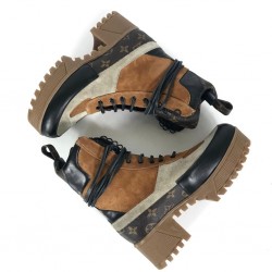 LOUİS VUİTTON LAUREATE PLATFORM DESERT BOOT TABA/BEJ