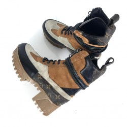 LOUİS VUİTTON LAUREATE PLATFORM DESERT BOOT TABA/BEJ