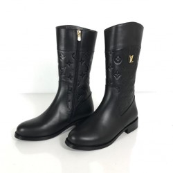 LOUİS VUİTTON EMPREİNTE RİDİNG BOOTS HAKİKİ DERİ BAYAN ÇİZME SİYAH