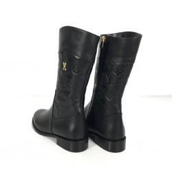 LOUİS VUİTTON EMPREİNTE RİDİNG BOOTS HAKİKİ DERİ BAYAN ÇİZME SİYAH