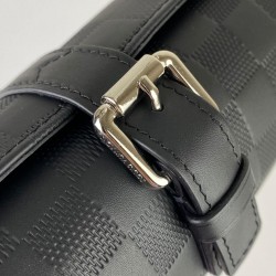 LOUİS VUİTTON 3WATCH CASE DAMİER İNFİNİ HAKİKİ DERİ SAAT KUTUSU