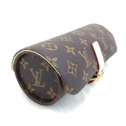 LOUİS VUİTTON 3WATCH CASE MONOGRAM CANVAS HAKİKİ DERİ SAAT KUTUSU