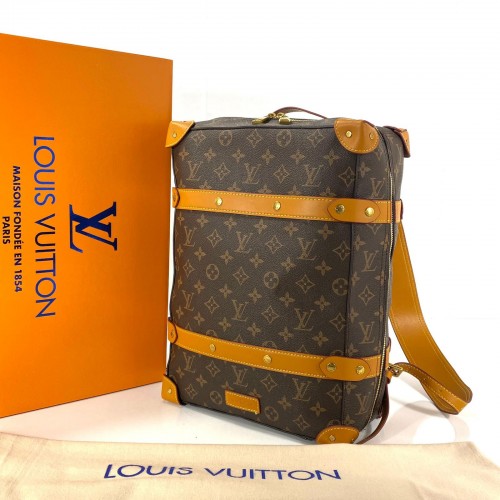 LOUİS VUİTTON SOFT TRUNK BACKPACK PM HAKİKİ DERİ ERKEK SIRT ÇANTASI 