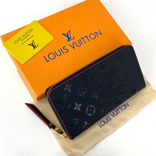 LOUİS VUİTTON ZİPPY EMPREİNTE %100 HAKİKİ DERİ BAYAN CÜZDAN LACİVERT