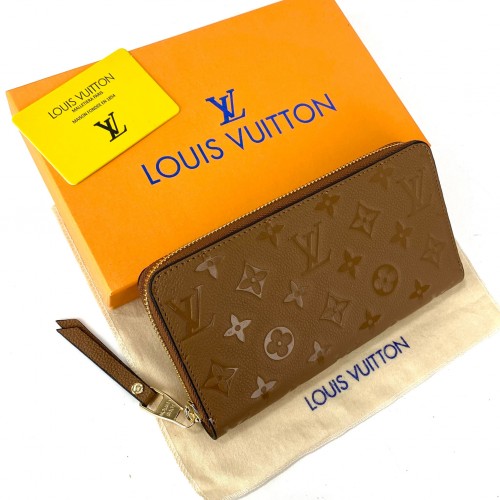 LOUİS VUİTTON ZİPPY EMPREİNTE %100 HAKİKİ DERİ BAYAN CÜZDAN TABA