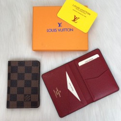 LOUİS VUİTTON POCKET ORGANİSER HAKİKİ DERİ KARTLIK DAMİER BORDO