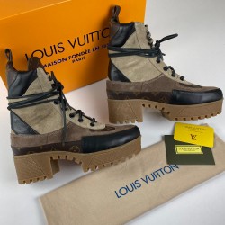 LOUİS VUİTTON LAUREATE PLATFORM DESERT BOOT BEJ