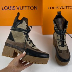 LOUİS VUİTTON LAUREATE PLATFORM DESERT BOOT BEJ