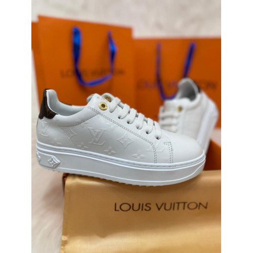 LOUİS VUİTTON TİME-OUT SNEAKER MONOGRAM EMPREİNTE BAYAN BEYAZ 