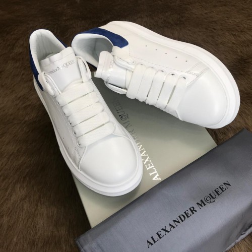 ALEXANDER MCQUEEN HAKİKİ DERİ BAYAN SNEAKER BEYAZ KOT MAVİ