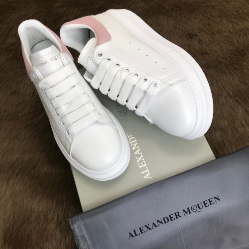ALEXANDER MCQUEEN HAKİKİ DERİ BAYAN SNEAKER BEYAZ-PUDRA