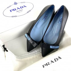PRADA BALLET FLATS BOW HAKİKİ DERİ BAYAN AYAKKABI
