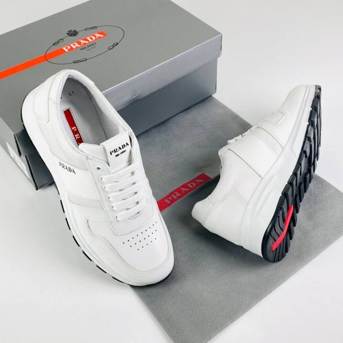 PRADA CLOUDBUST LOW-TOP SNEAKERS BEYAZ