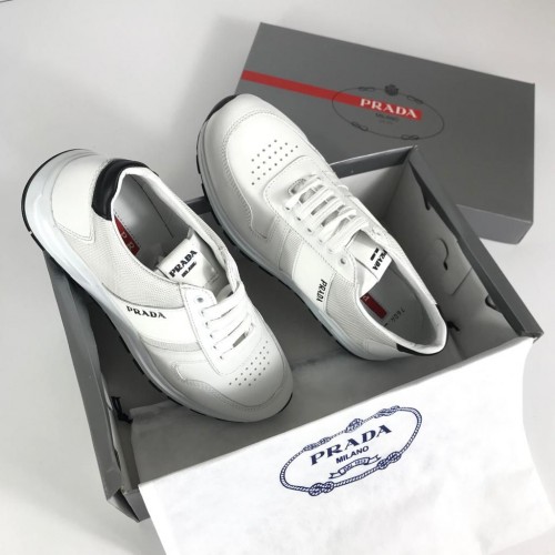 PRADA CLOUDBUST LOW-TOP SNEAKERS BEYAZ-SİYAH