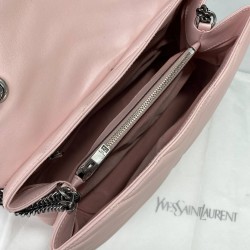 YVES SAİNT LAURENT LOULOU MEDİUM PEMBE GÜMÜŞ AKSESUAR
