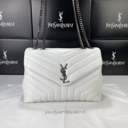 YVES SAİNT LAURENT LOULOU MEDİUM BEYAZ GÜMÜŞ