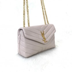 YVES SAİNT LAURENT LOULOU SMALL KIRIK BEYAZ