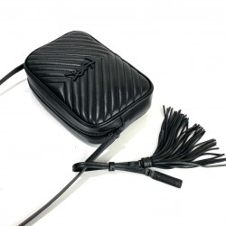 YVES SAİNT LAURENT LOU CAMERA BAG HAKİKİ DERİ BAYAN ÇANTA SİYAH/SİYAH AKSESUAR