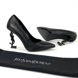 YVES SAİNT LAURENT OPYUM PUMPS HAKİKİ DERİ BAYAN STİLETTO AYAKKABI SİYAH