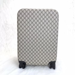 GUCCİ SUPREME TROLLEY SUİTCASE ÇEK ÇEK VALİZ %100 HAKİKİ DERİ