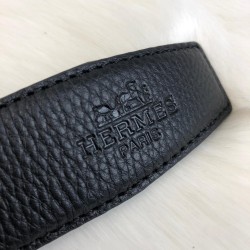 HERMES BUCKLE BELT HAKİKİ DERİ UNİSEX KEMER SİYAH