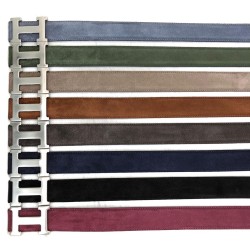 HERMES BUCKLE BELT HAKİKİ DERİ UNİSEX KEMER FÜME
