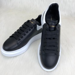 ALEXANDER MCQUEEN HAKİKİ DERİ ERKEK SNEAKER SİYAH-BEYAZ