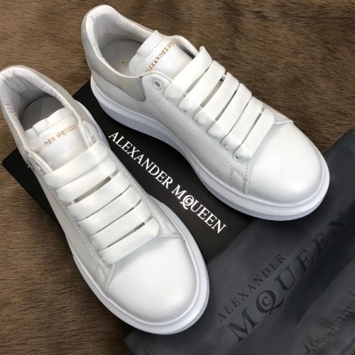 ALEXANDER MCQUEEN HAKİKİ DERİ BAYAN SNEAKER BEYAZ-GRİ